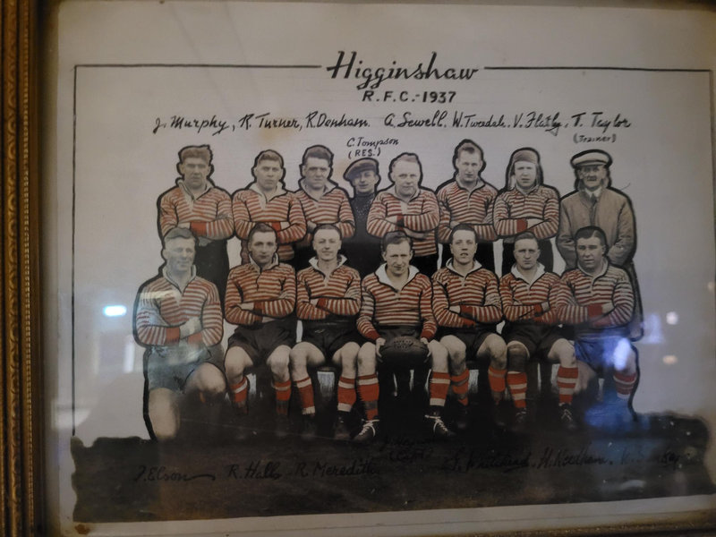 Higginshaw R.F.C. team photo, 1937